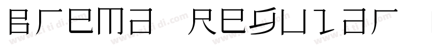 Brema Regular 常规字体转换
